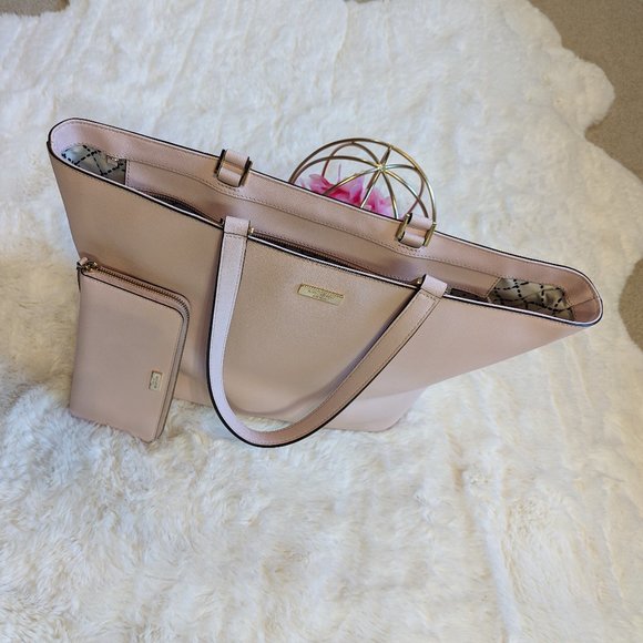 Kate Spade pink tote and  zippy wallet set - Picture 2 of 16